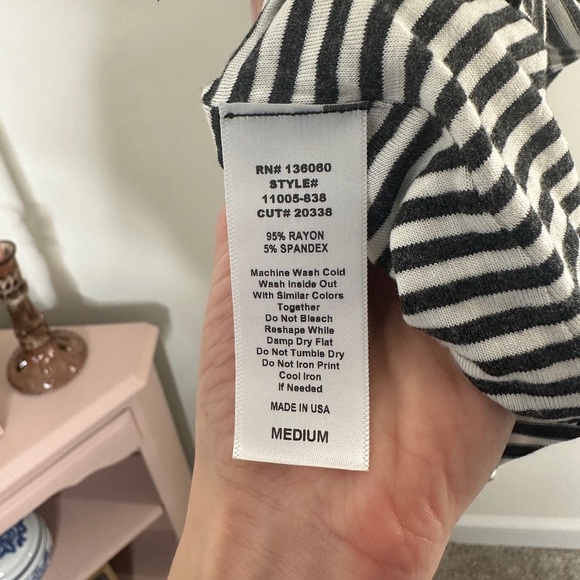 Project Social T Black and White Striped Tank Top - Picture 6 of 6